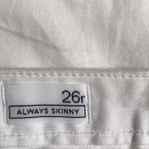 GAP Jeans - Gap white jeans with light blue “patch” knees GAP Jeans - Gap white jeans with light blue “patch” knees